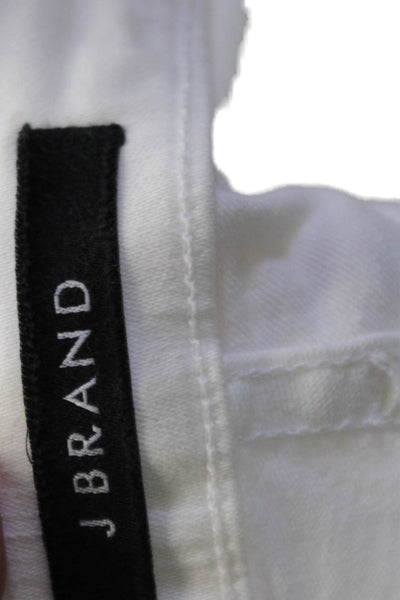 J Brand Womens Ankle Skinny Jeans White Mid Rise Size 29