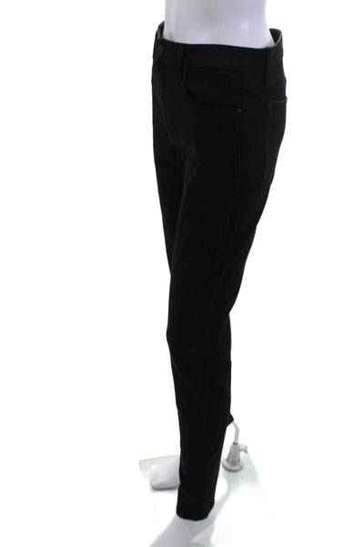 Joes Jeans Unisex Skinny Jeans Black High Rise Button Size 28