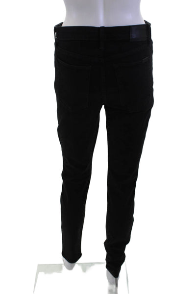 Joes Jeans Unisex Skinny Jeans Black High Rise Button Size 28