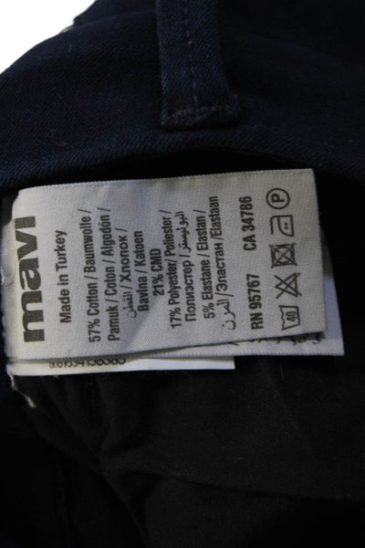 Mavi Womens Dark Blue Jeggings Mid Rise Size 28