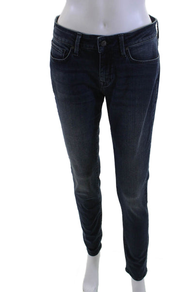 Mavi Jeans Womens Skinny Dark Blue Mid Rise 32 Inseam Size 27