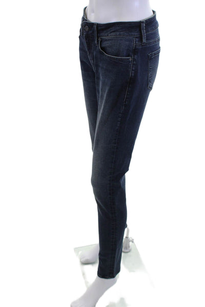 Mavi Jeans Womens Skinny Dark Blue Mid Rise 32 Inseam Size 27