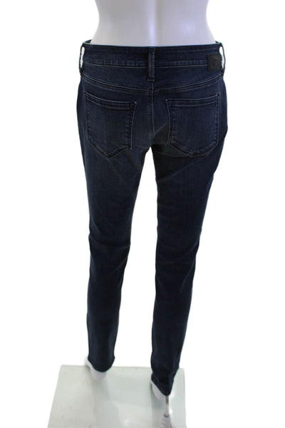 Mavi Jeans Womens Skinny Dark Blue Mid Rise 32 Inseam Size 27