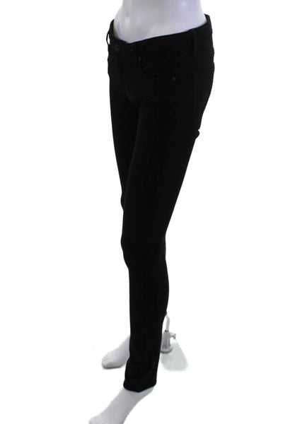 AG Adriano Goldschmied Women Black Skinny Jegging Jeans Mid Rise Size 28