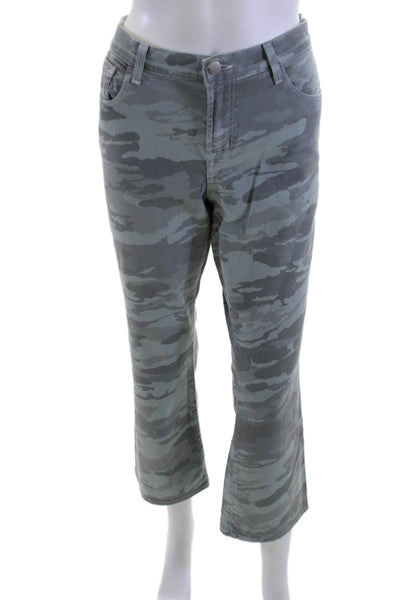 J Brand Womens Cropped Camouflage Gray Pants Size 28