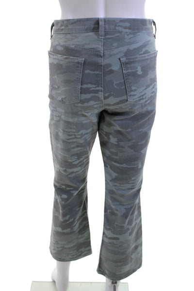 J Brand Womens Cropped Camouflage Gray Pants Size 28