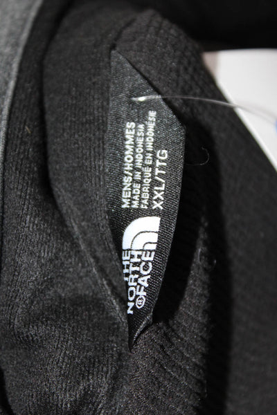 The North Face Mens Dark Gray Mock Neck Zip Vest Size 2XL
