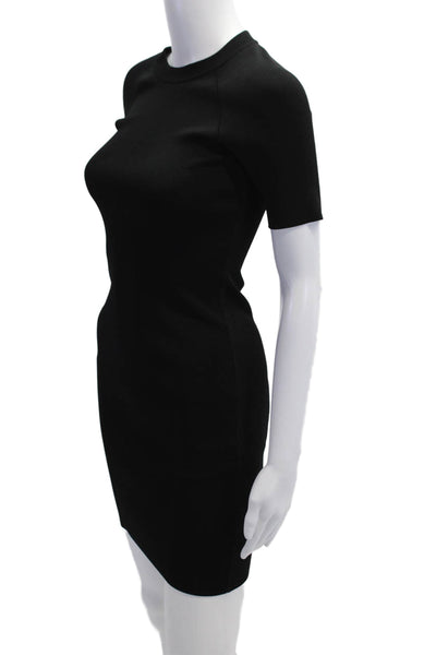 T Alexander Wang Womens Bodycon T Shirt Dress Black Designer Size S