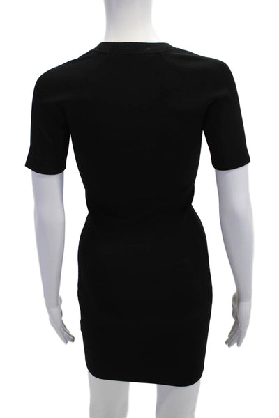 T Alexander Wang Womens Bodycon T Shirt Dress Black Designer Size S