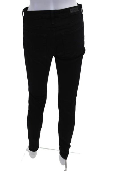 AG Adriano Goldschmied Women Skinny Jeggings Black Mid Rise Size 26