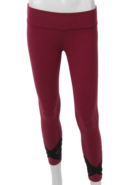 Beyond Yoga Womens Ankle Leggings Red Size S