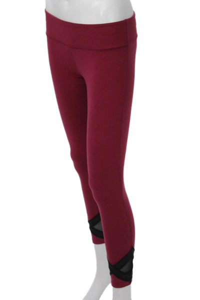 Beyond Yoga Womens Ankle Leggings Red Size S