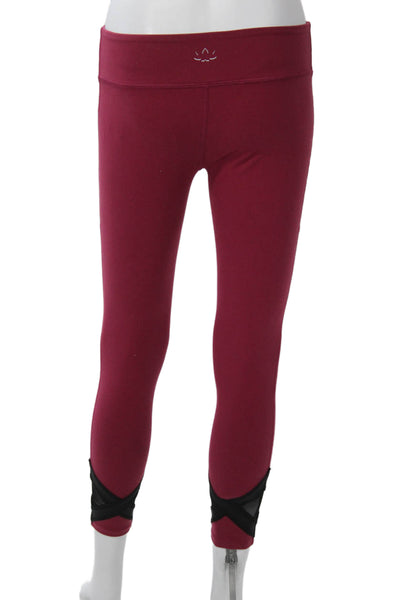 Beyond Yoga Womens Ankle Leggings Red Size S