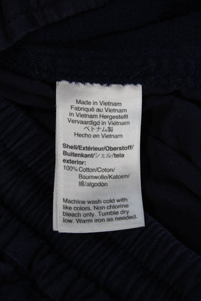 Point Sur Womens Cropped Jogger Pants Dark Blue Cotton Petites Size 2