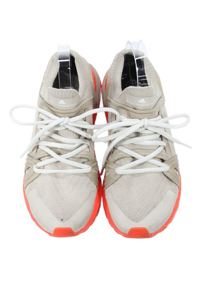 Adidas by Stella McCartney Womens Color Block Athletic Sneakers Beige Size 8