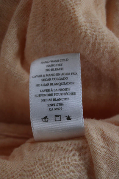 Rails Womens Collared Cotton Long Sleeve Button-Up Orange Petites Size XS