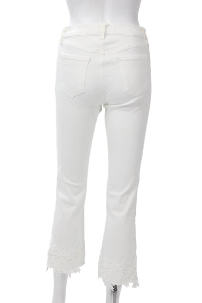 J Brand Womens White Cropped Jeans Size 26