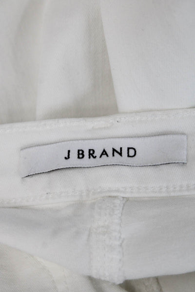 J Brand Womens White Cropped Jeans Size 26