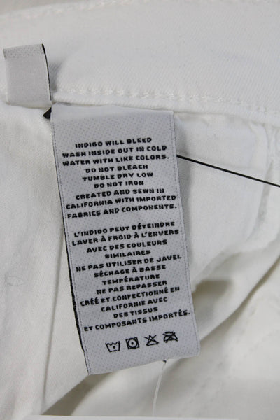 J Brand Womens White Cropped Jeans Size 26