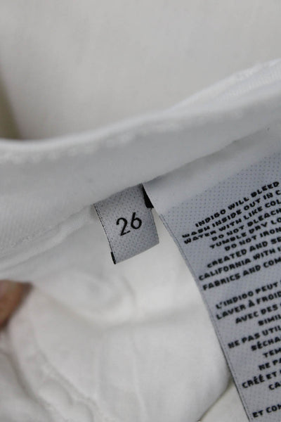 J Brand Womens White Cropped Jeans Size 26