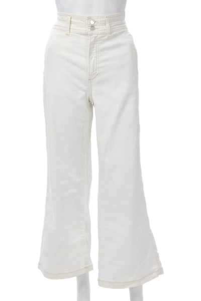 Joes Women High Rise White Jeans 98% Cotton 2% Elastane Stretch Size 26