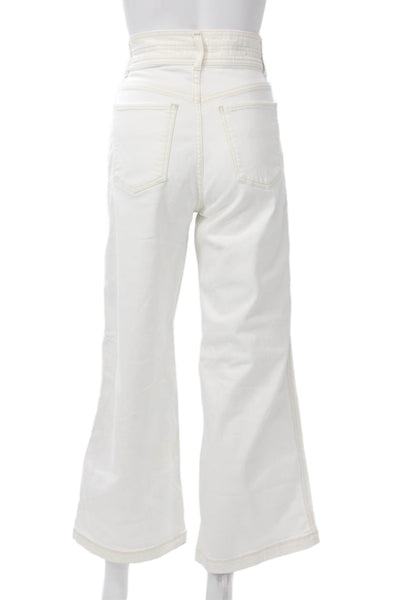 Joes Women High Rise White Jeans 98% Cotton 2% Elastane Stretch Size 26