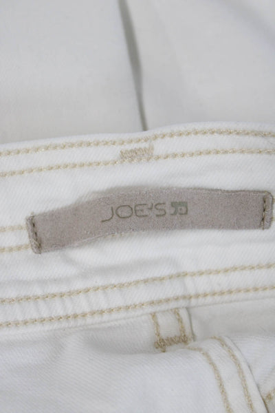 Joes Women High Rise White Jeans 98% Cotton 2% Elastane Stretch Size 26