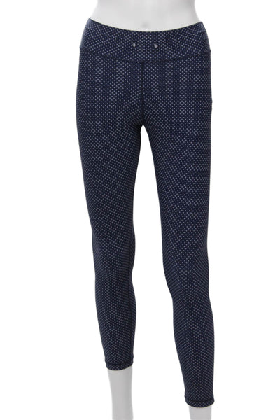 The Upside Women Ankle Jegging Dark Blue Polka Dot Size 6