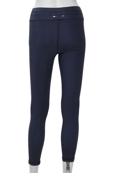 The Upside Women Ankle Jegging Dark Blue Polka Dot Size 6