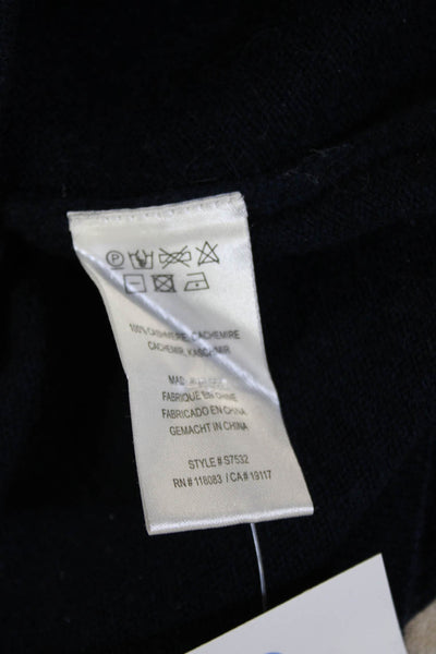 Minnie Rose Womens Pullover Sweater Dark Blue Crew Neck Long Sleeve Size XS