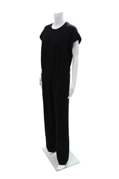 Splendid Women Jumpsuit Black Short Sleeve Crew Neck Size S