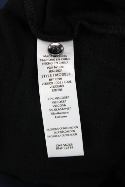 Splendid Women Jumpsuit Black Short Sleeve Crew Neck Size S