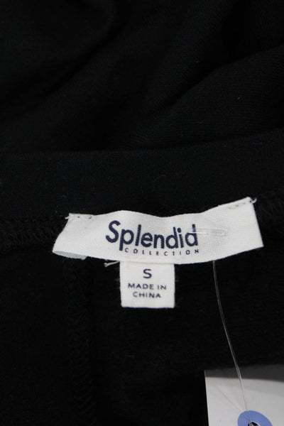 Splendid Women Jumpsuit Black Short Sleeve Crew Neck Size S