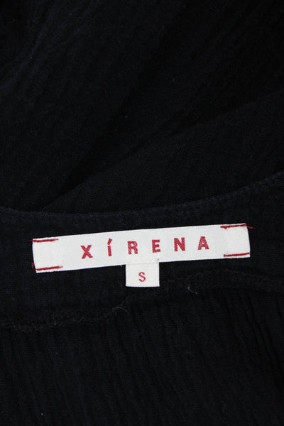 Xirena Women Jumpsuit Black Cotton Scoop Neck Sleeveless Size S