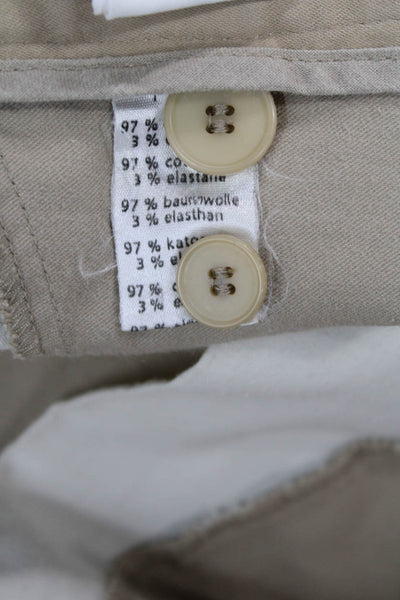 Lacoste Unisex Beige Bermuda Chino Shorts Size S