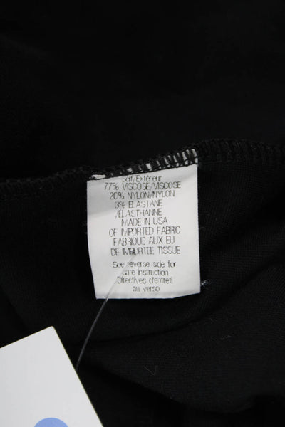 Theory Womens Shift Dress Black Long Sleeve Round Neck Size S