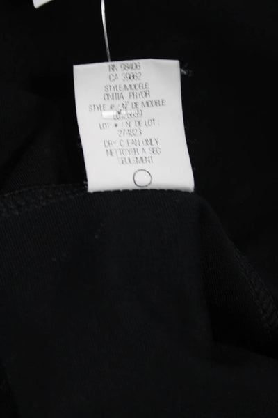 Theory Womens Shift Dress Black Long Sleeve Round Neck Size S