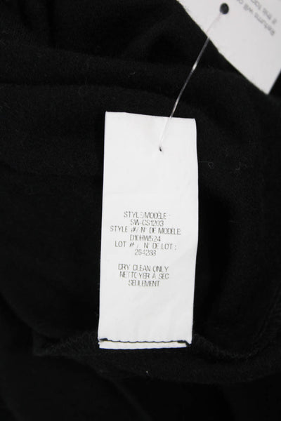 Helmut Lang Womens Sheath Sweater Dress Black Wool Long Sleeve Size 0P