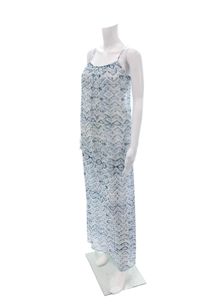Twelfth Street by Cynthia Vincent Womens Silk Maxi Slip Dress Blue Size 0P