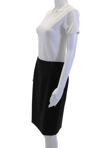 Boss Hugo Boss Womens Black Straight Pencil Skirt Wool Size 6