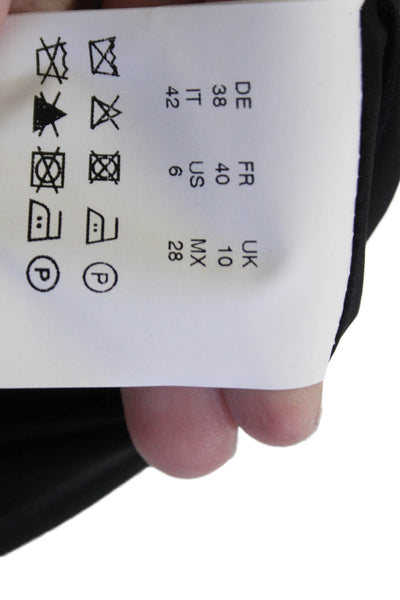 Boss Hugo Boss Womens Black Straight Pencil Skirt Wool Size 6