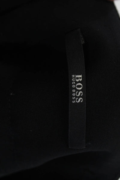 Boss Hugo Boss Women Straight Pencil Skirt Black Virgin Wool Size 6