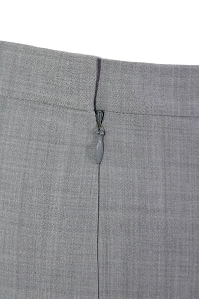 Chaiken Womens Gray Straight Pencil Skirt Wool Blend Knee Length Size 10