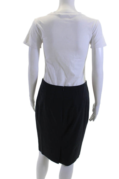 Boss Hugo Boss Womens Straight Pencil Skirt Black Wool Knee Length Size 6