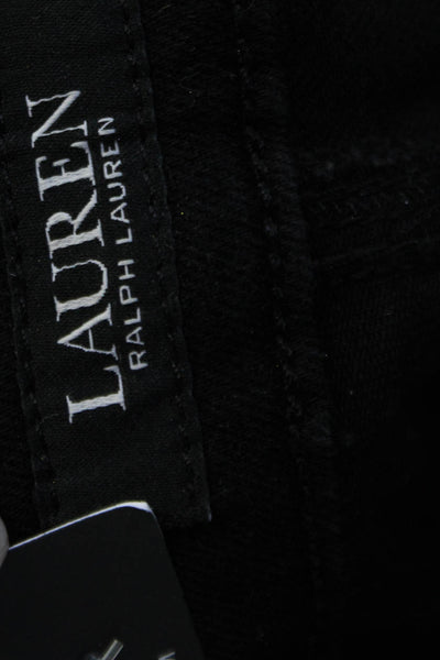 Ralph Lauren Womens Ankle Skinny Jeans Brown Button 28 Inseam Size 25