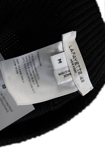Lafayette 148 New York Women Cropped Black Pants Size M
