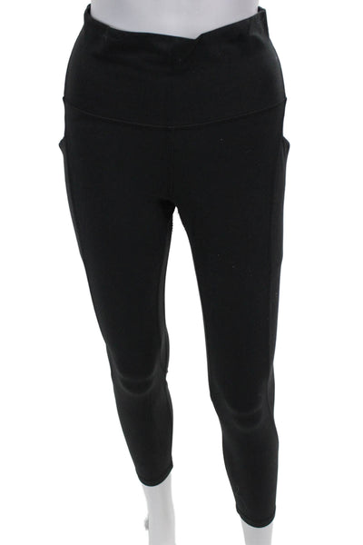 Lululemon Womens Capri Leggings Black Nylon Blend Size 8