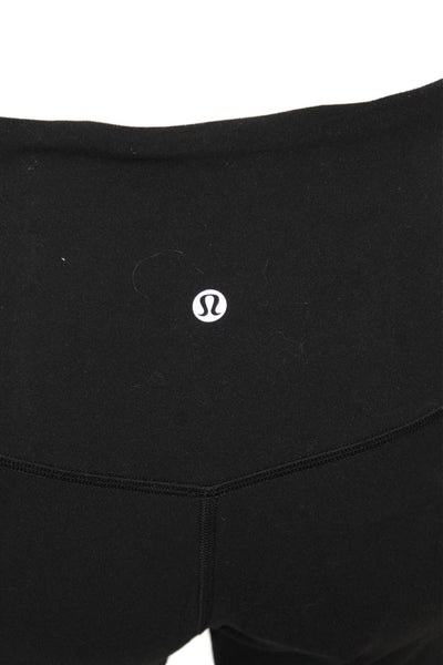 Lululemon Womens Capri Leggings Black Nylon Blend Size 8