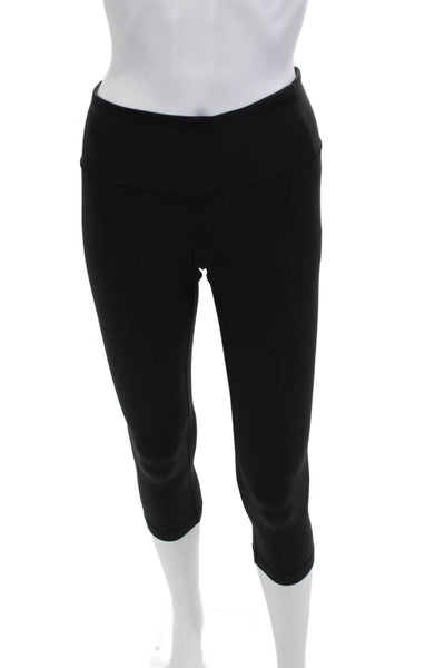 Lululemon Womens Capri Leggings Black Nylon Size 8