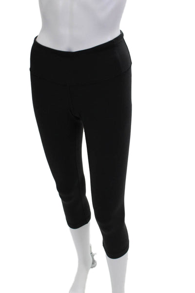 Lululemon Womens Capri Leggings Black Nylon Size 8